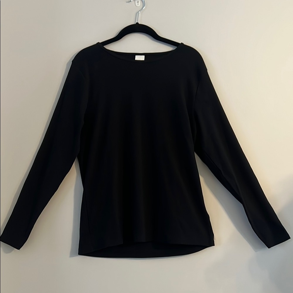 H&M Classic Black Long Sleeve Blouse Size XL